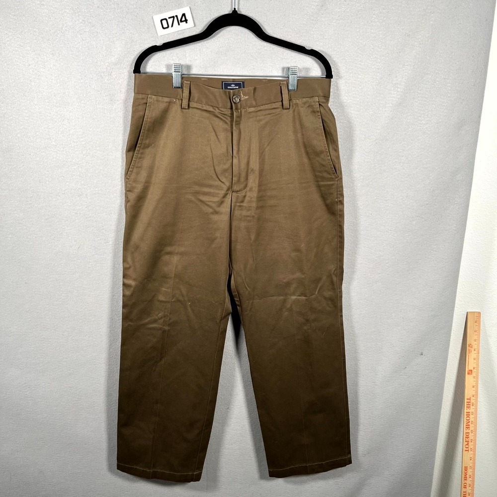 Dockers D2 Dress Pants Mens‎ 32x29 Olive Green Cotton Straight Fit Workwear